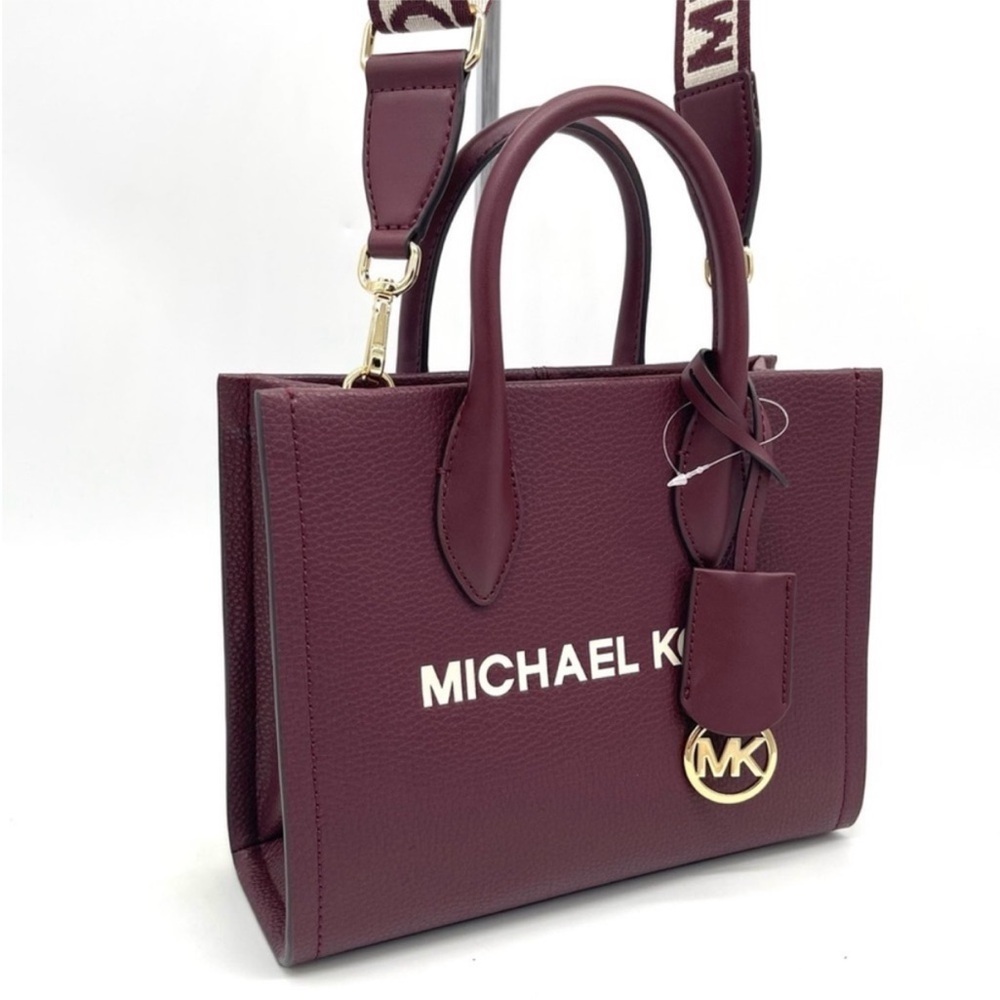 Michael Kors Mirella Small Leather Tote Crossbody Bag - Picture 4 of 8